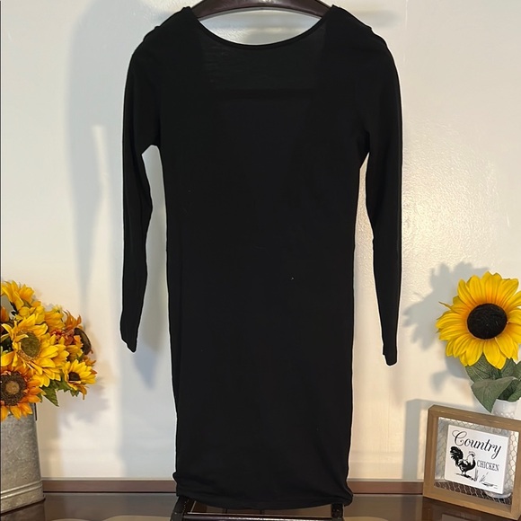 🖤 Moves by Minimum Black Long Sleeve Bodycon Dress – Size M 🖤 - Picture 2 of 8
